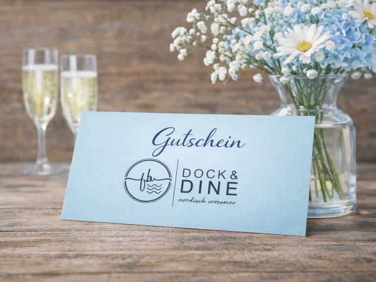 Restaurantgutschein, Kappeln, Niesgrau, Gelting, Flensburg Gutschein des DOCK & DINE